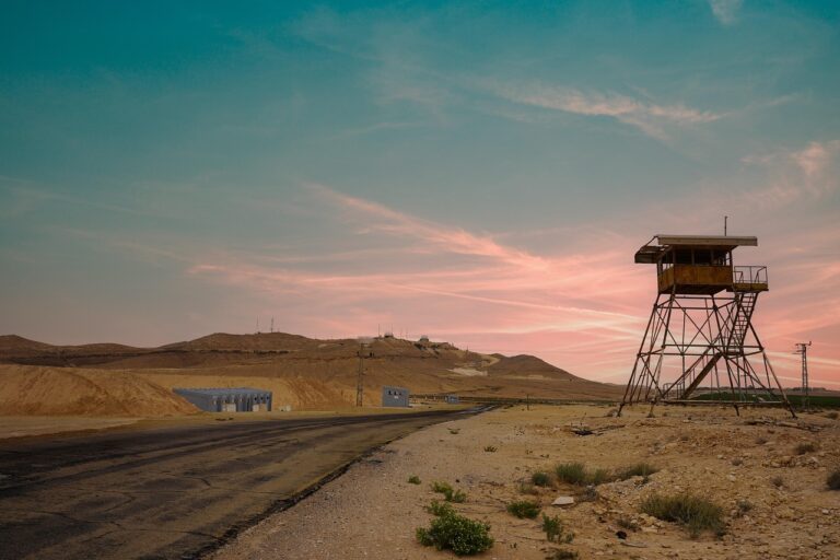 military watch tower, military, firing zone, negev desert, israel, checkpoint, sunset, nature, desert