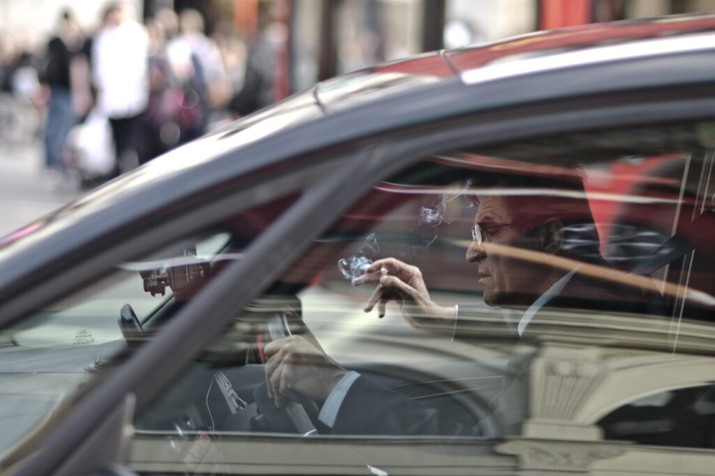 driver, car, street, car wallpapers, man, smoking, person, vehicle, auto, automobile, driving, candid, city, urban, london, street photography