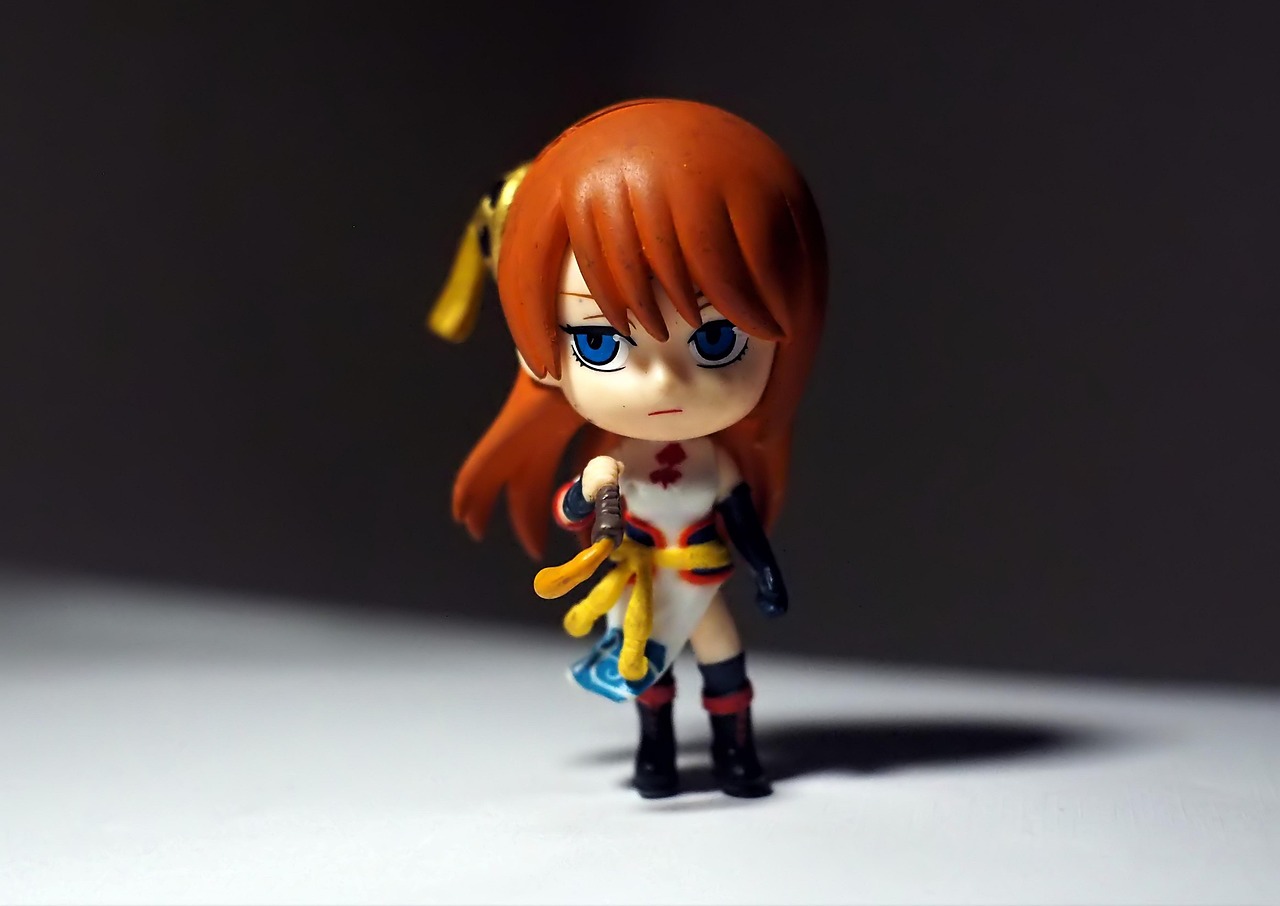 young, lady, woman, female, toy, figurine, small, cute, japanese, anime, cartoon, television, tv, series, bleach, character, person