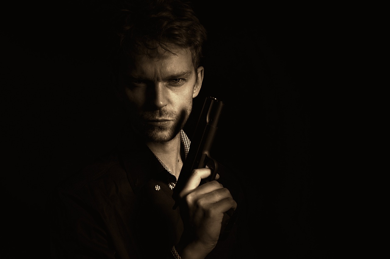 man, gun, military, army, soldier, war, weapon, police, security, shooting, crime, danger, spy, agent, killer, pistol, mafia, mysterious, secret, dark, hitman, gangster, movie, actor, black police, black dark, black movie, black security, black army, black war, black gun