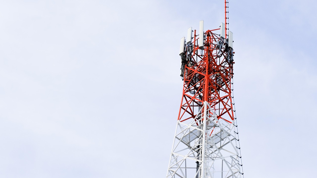 telecommunications tower, nature, radio mast, antenna, cell site, cell tower, mobile tower, tower, structure, sky, clouds