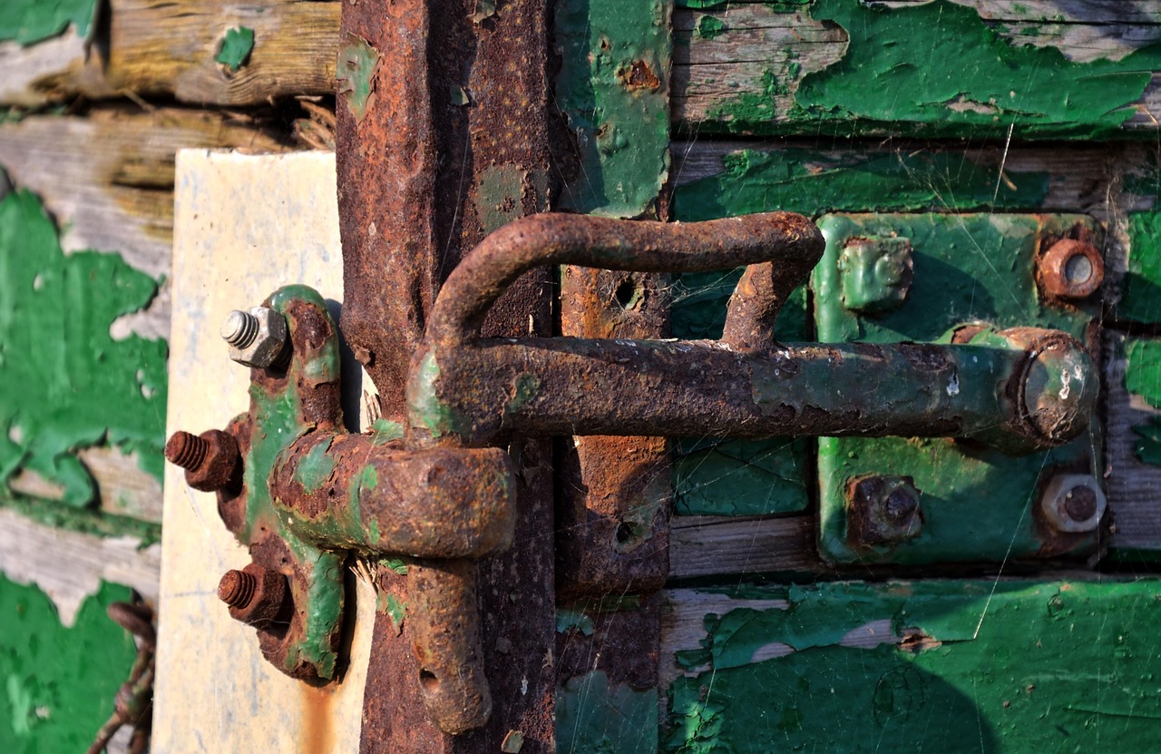 rust, old, metal, weathered, screws, corrosion