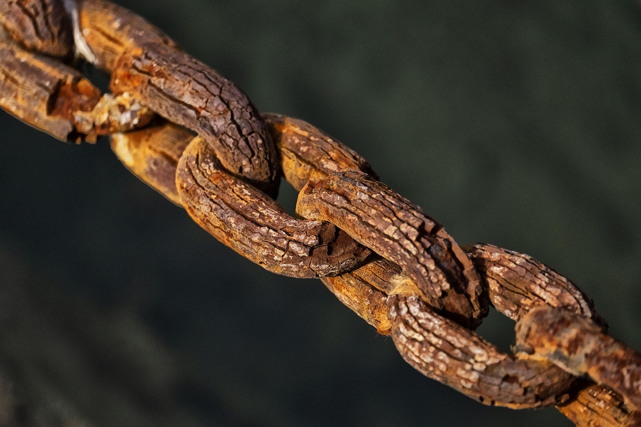chain, rust, sea, old, rusty, metal, corrosion, nature, bad weather, chains