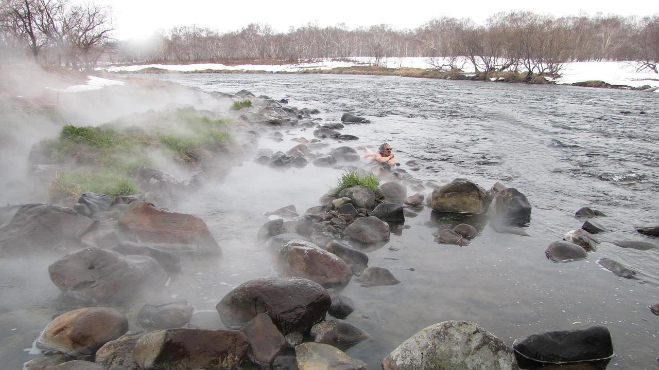 hot springs, river, winter, steam, back on track, snow, landscape, water, nature, cold, contrast, hot water, bathing, relaxation, water treatment, spring, kamchatka, peninsula, hot springs, hot springs, hot springs, hot springs, hot springs, hot water, water treatment, water treatment
