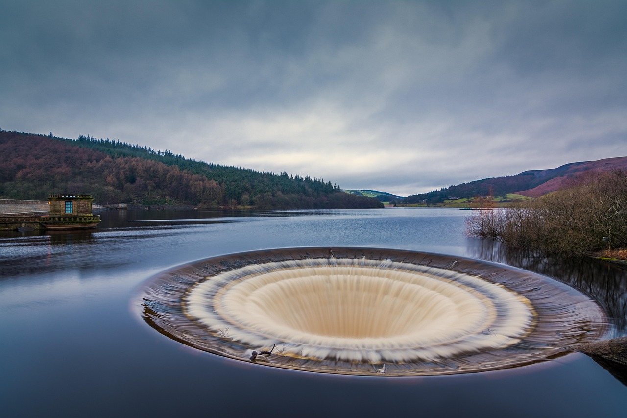 ladybower reservoir, plug hole, overflow, water, nature, outdoors, travel, lake, tree, wood, sky, landscape, scenic, reflection, daylight, mood, derwent valley, derbyshire, england, bell mouth, high water, blue travel, blue tree, blue wood, ladybower reservoir, ladybower reservoir, overflow, overflow, overflow, overflow, derbyshire, derbyshire, derbyshire, derbyshire, derbyshire