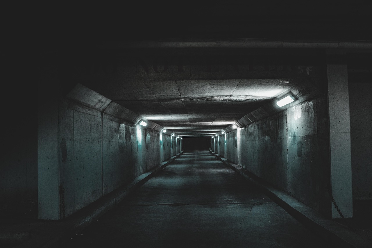 tunnel, subway system, indoors, empty, dark, gray dark, tunnel, tunnel, tunnel, tunnel, tunnel